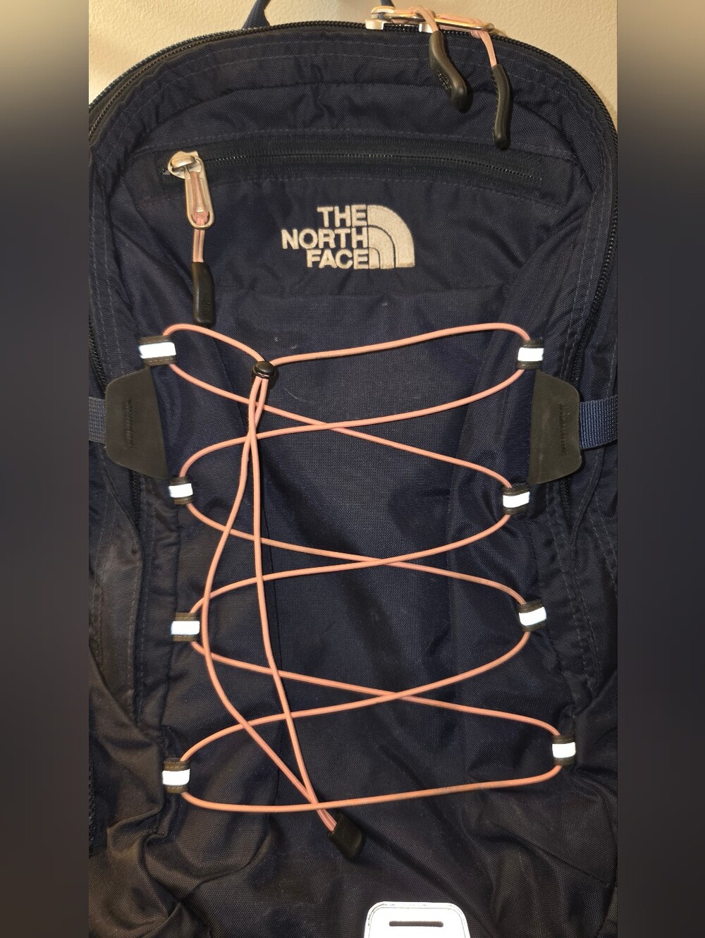 The North Face Borealis Backpack Navy/Salmon - Picture 7 of 13